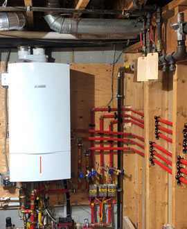 Hyde Creek Construction hot water system