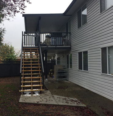 Replace deck and add roof